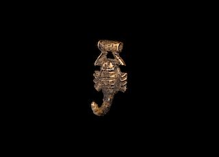 Egyptian Gold Scorpion Amulet