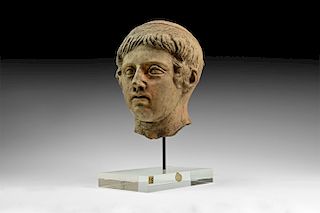Etruscan Head of a Young Boy