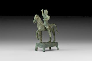 Thracian Horse and Rider Statuette