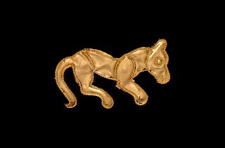 Scythian Gold Lion Appliqué