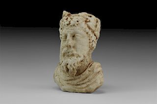 Roman Marble Bust of an Emperor