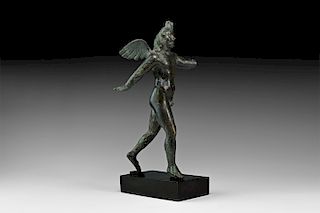 Roman Large Dancing Cupid Statuette
