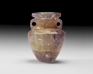 Roman Carved Amethyst Vase
