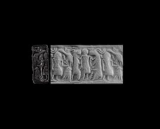 Cylinder Seal with Figures and Ibexes