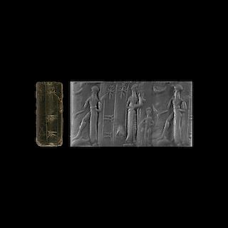 Cylinder Seal with Animal Offering Scene