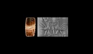 Cylinder Seal with Persian Birds