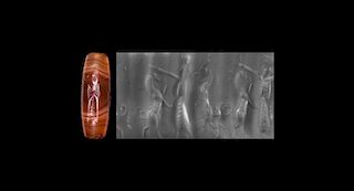 Cylinder Seal with Crowned Persian king