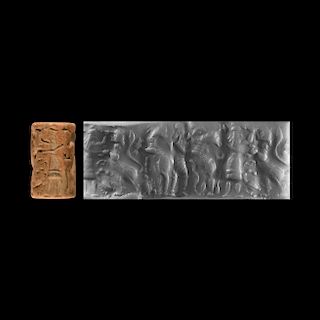 Cylinder Seal with Contest Scenes