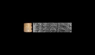 Mesopotamian Cylinder Seal with Fish
