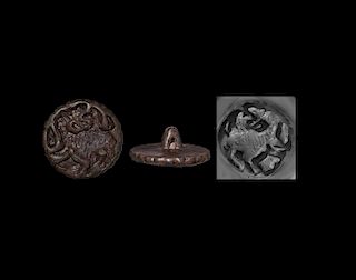 Western Asiatic Large Stamp Seal with Eagle