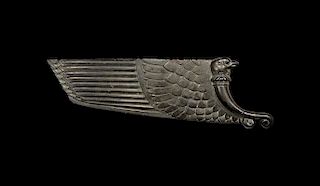 Western Asiatic Carved Eagle Wing Inlay