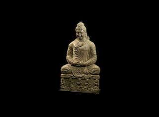 Gandharan Large Meditating Buddha