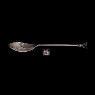 Jacobean Silver Seal-Top Spoon