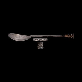 Jacobean Gilt Silver Seal-Top Spoon