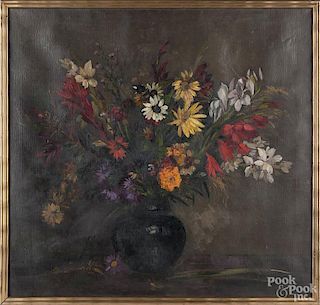 Amandus Faure (Germany 1874-1931), oil on canvas still life, signed lower right, 38'' x 40''.