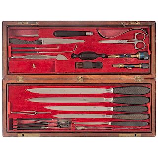 H.G. Kern Four-Tier Surgical Kit Marked "Hall, M.D. / Indianapolis, Indiana"