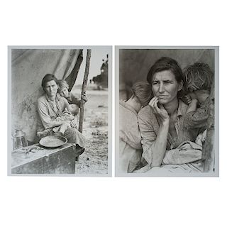Dorothea Lange, Migrant Mother, 1936, Series of Four Photographs