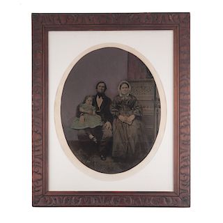Very Rare Mammoth Plate Ambrotype of a Family