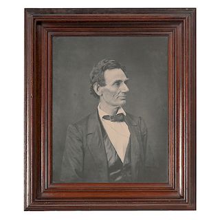 Abraham Lincoln, Large Photograph Printed by Ayres from the Hesler Negative