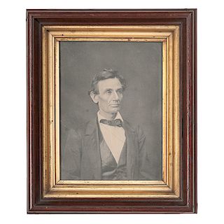Abraham Lincoln, Fine Photograph Printed by Ayres from the Hesler Negative