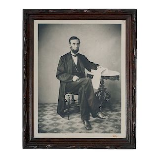 Abraham Lincoln Photograph Printed by Rice from the Gardner Negative