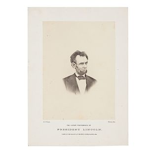 The Last Photograph of Abraham Lincoln, Albumen Photograph by H.F. Warren