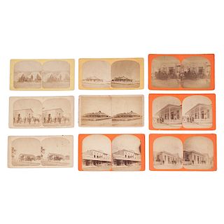 Texas Stereoview Collection, Lot of 9