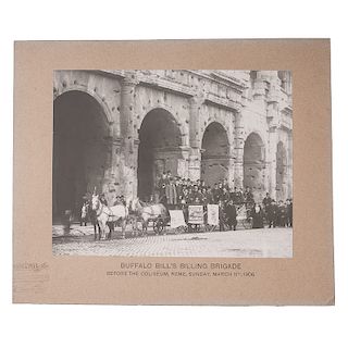 Buffalo Bill's Billing Brigade at the Colosseum in Rome, Italy, 1906