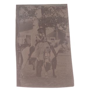 Rare Tintype of Palouse Chief Yellow Grizzly