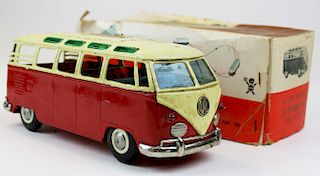 Vintage Bandai Japan tin Volkswagen bus 