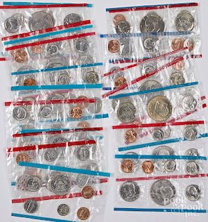 Ten US blue and red mint sets, etc.