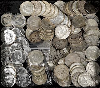US silver half dollars, 49 ozt., etc.