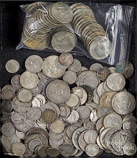US silver coins, 25 ozt., etc.