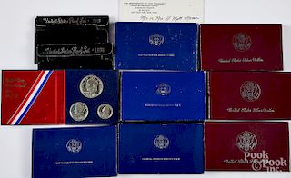 Four US Liberty coin sets, etc.