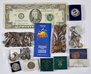 US and foreign coins, etc.