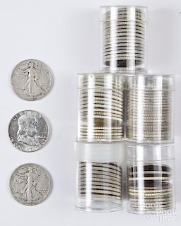 US silver half dollars, etc.