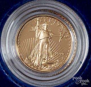 Liberty Eagle 1/10 ozt. gold coin.