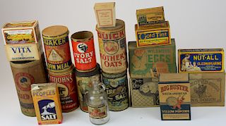 Lot of early 20th c Food packaging