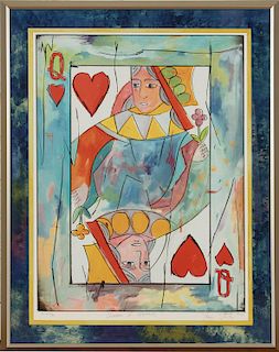 QUEEN OF HEARTS PRINT SIGNED