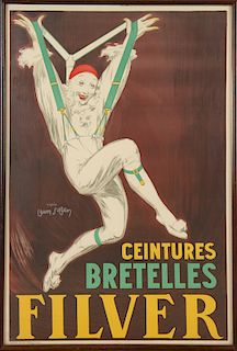 VINTAGE FRENCH ADVERTISING POSTER BY JEAN D'YLEN