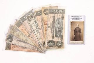 Civil War Conf. Monetary Notes & Union Photograph
