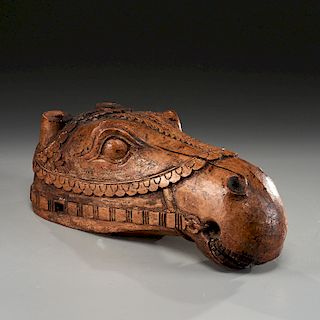 Carved North Indian Nandi head