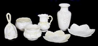 A Collection of Belleek Articles, Height of first 5 inches.