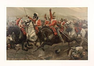 Woodville Lithograph "Charge of the Union Brigade"