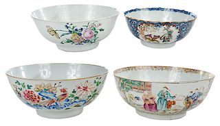 Four Chinese Export Bowls