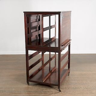 Victorian mahogany Artist's storage/easel cabinet