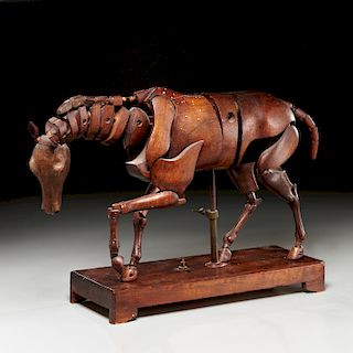 Articulated horse artist's model by C. Barbe