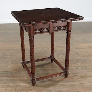 Victorian Gothic Revival side table