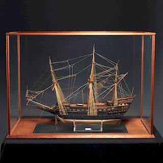 Large ship model by N.C. Decatur
