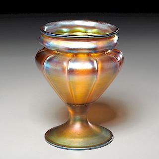 Louis Comfort Tiffany Favrile glass vase